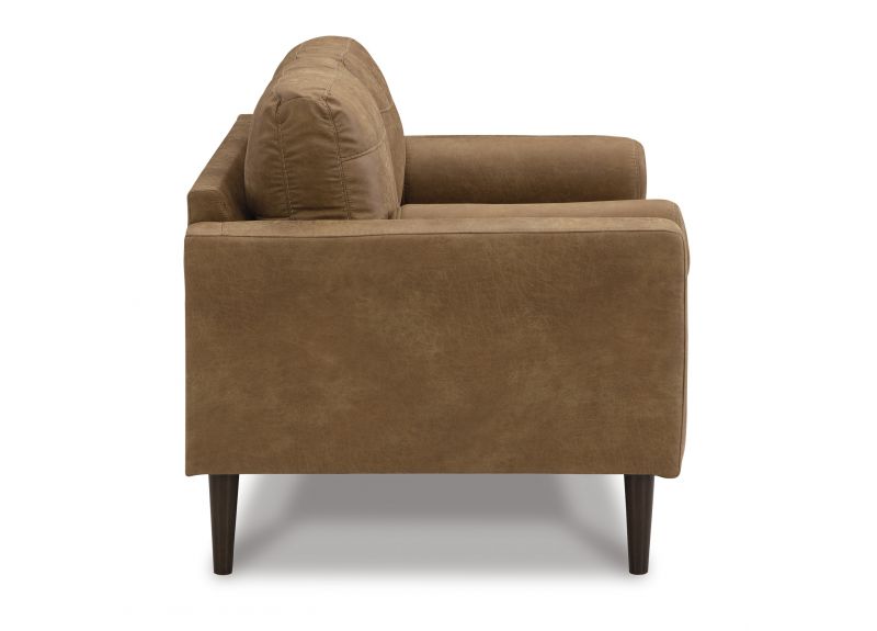 Faux Leather 2 Seater Sofa with Accent Legs - Tullera